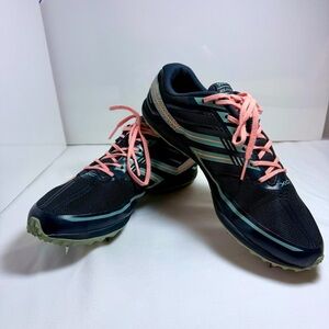 Saucony Women’s Kilkenny XC7 Running Cleats Outdoor Shoe Spikes Black Sz 8.5